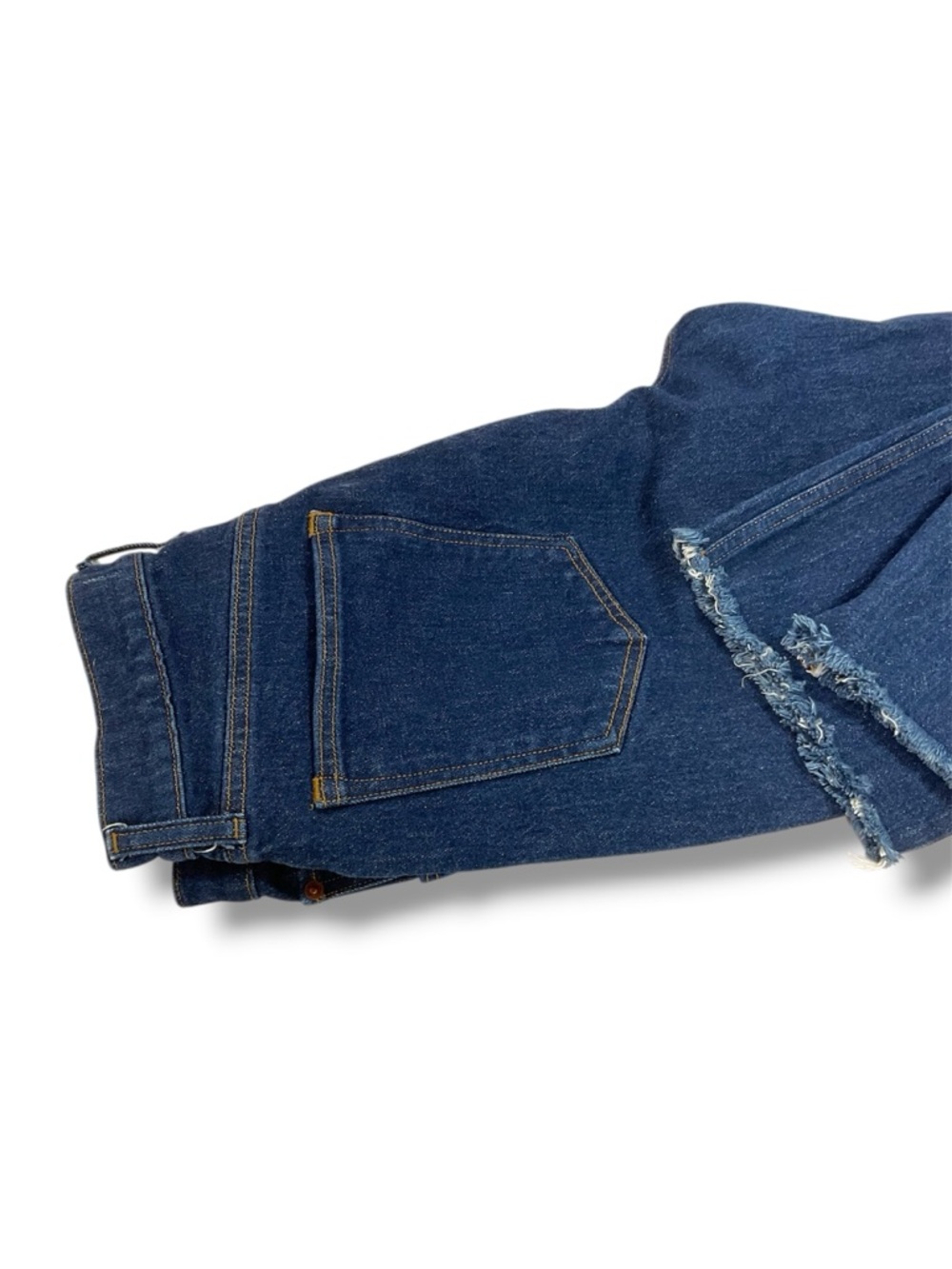 Abercrombie & Fitch 90s Straight Ultra High Rise Curve Love Frayed Hem Jeans - Picture 5 of 8